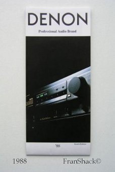 [1988] DENON Professional Audio Brand, overzicht‘89, Penhold