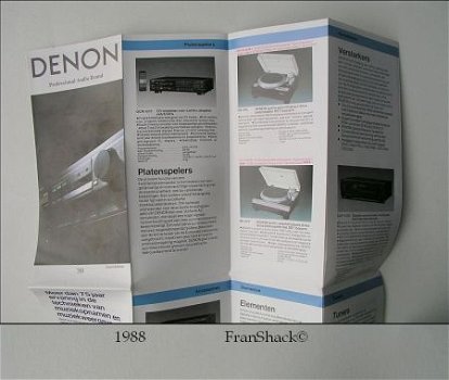 [1988] DENON Professional Audio Brand, overzicht‘89, Penhold - 2