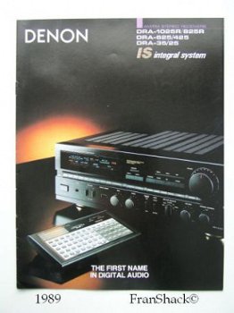 [1988] DENON AM/FM stereo receivers, overzicht ’89, Penhold - 1