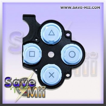 PSP2 - D-Pad Rubber (BLAUW) - 1