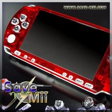 PSP3 - Faceplate (TRANSPARANT ROOD)