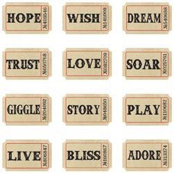 tim holtz idea-ology adage tickets - 2