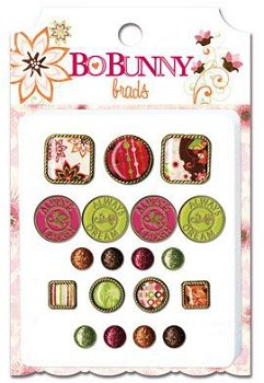 NIEUW 19 pcs Brads Vicki B. van Bo Bunny - 1