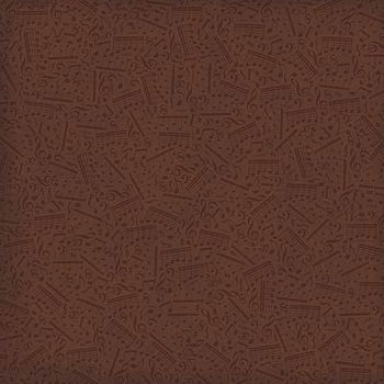 NIEUW vel scrappapier Performance NR9 Brown Music Notes DCWV - 1