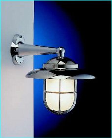 Wandlamp chroom scheepslamp