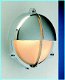Wandlamp chroom rond half dicht - 1 - Thumbnail