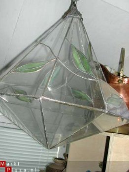 Tiffany plantenhanger 10 paneeltjes hoogte 60 cm - 1