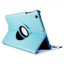360 Rotation Folio Case voor iPad Mini LichtBlauw, Nieuw,€19