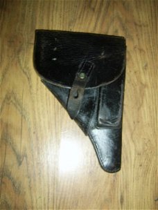 Lederen pistoolholster Walther P1 uit 1963