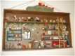 wandkastje kerst poppenhuis met meer dan honderd figuurtjes - 1 - Thumbnail