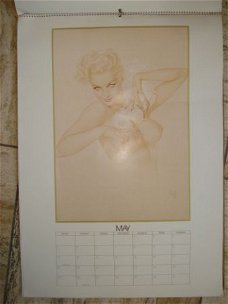 Kalender van Vargas 1980 compleet formaat 41 x 57