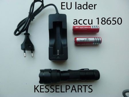 Ultrafire led zaklamp CREE XM-L T6 SUPERLED oplaadbare accu - 1