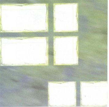 ACHTERGRONDVEL (15x15cm) --- LENTE --- Tekstkaders op groen - 1