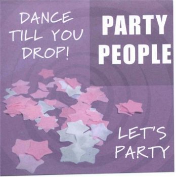 ACHTERGRONDVEL (15x15cm) --- FEEST --- Dance till you drop! - 1