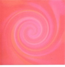 ACHTERGRONDVEL (15x15cm) - FANTASY - Spiraalvorm (rood-roze)