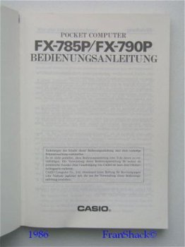 [1986] FX-785P/790P Bedienungsanleitung, Casio - 2