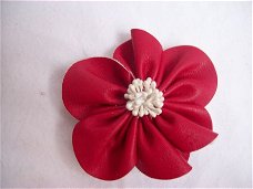 mooie leren bloem corsage broche