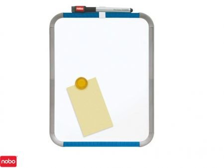 Whiteboard 28x36cm nobo slim line wit - 1