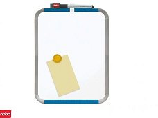 Whiteboard 22x28cm nobo slim line wit