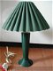 Jaren 80 lampje groen keramiek voetje Laura Asley stijl - 1 - Thumbnail