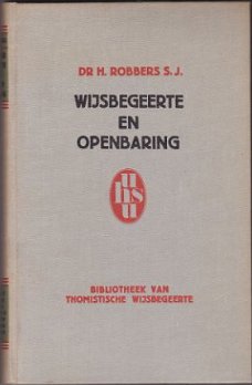 Dr. H. Robbers: Wijsbegeerte en openbaring