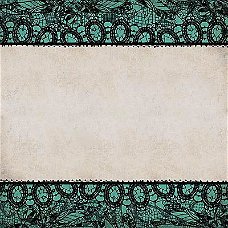 NIEUW vel scrappapier Street Lace NR24 Blue Lace Border DCWV