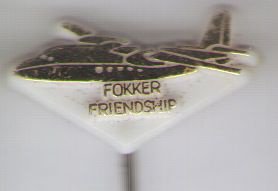 Fokker Friendship plastic speldje ( C_078 ) - 1