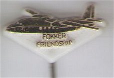 Fokker Friendship plastic speldje ( C_078 )