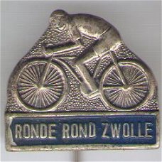 Ronde van Zwolle blauw fiets speldje ( C_111 )