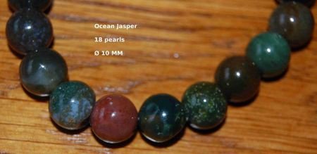 Ocean Jasper Jaspis bracelet elastisch Armband #7 - 1