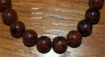 Mahogany Jasper Mahonie Jaspis bracelet elastisch Armband #9 - 1 - Thumbnail