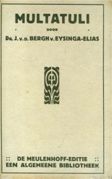 Bergh van Eijsinga, J vd; Multatuli - 1