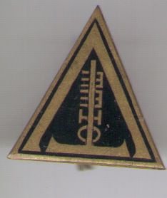 zwart emaille broche ( D_175 ) - 1