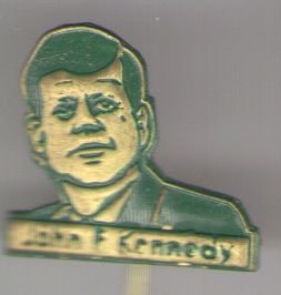 John F. Kennedy groen speldje ( E_155) - 1