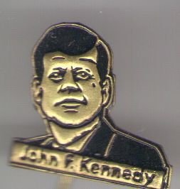 John F. Kennedy zwart speldje ( E_157 ) - 1