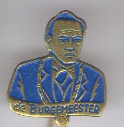 de burgemeester blauw speldje ( E_202 ) - 1