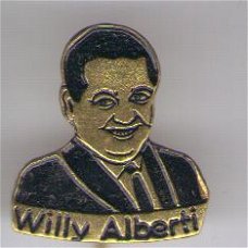 Willy Alberti zwart speldje ( E_237 )