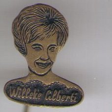 Willeke Alberti zwart speldje ( E_240 )