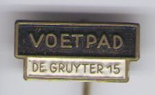 De Gruyter nr 15 verkeersbord speldje ( F_015 )