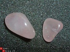 2 Stuks Roze Kwarts, Rosa-quartz Set 4