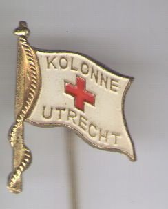 Rode Kruis Kolonne Utrecht vlag speldje ( F_154 ) - 1