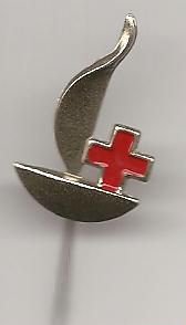 Rode Kruis scheepje speldje ( F_159 )
