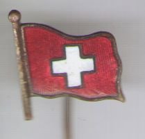 Rode Kruis emaille vlag speldje ( F_160 )