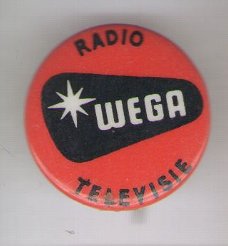 Radio Wega Televisie button ( F_145 )