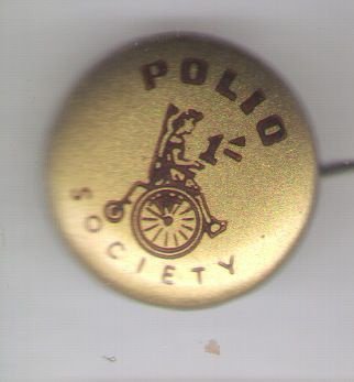 Polio Society button ( F_150 ) - 1