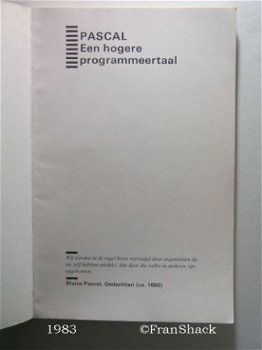 [1983] PASCAL een programmeertaal , Ammeraal, Wolters-N - 2