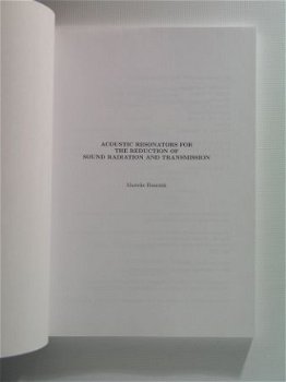 [2007] Acoustic resonators for sound reduction, Hannink, UT - 2