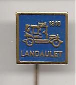 Landaulet 1910 blauw speldje ( G_018 ) - 1