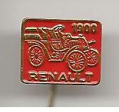 Renault 1900 rood auto speldje ( G_027 )
