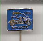 Spyker 1906 blauw auto speldje ( G_031 ) - 1